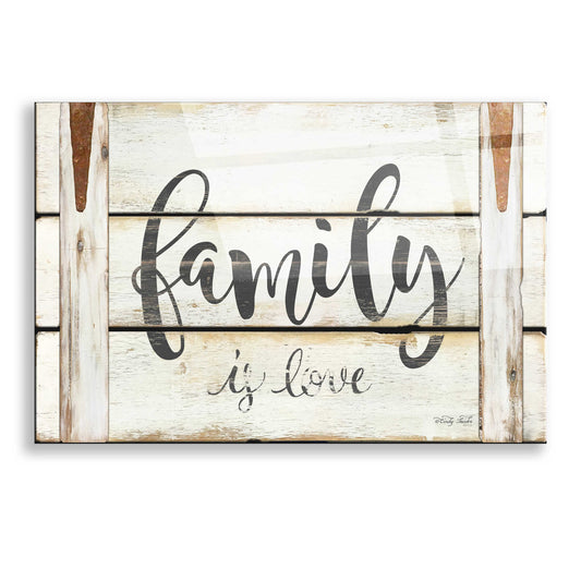 Epic Art 'Family is Love II' by Cindy Jacobs, Acrylic Glass Wall Art