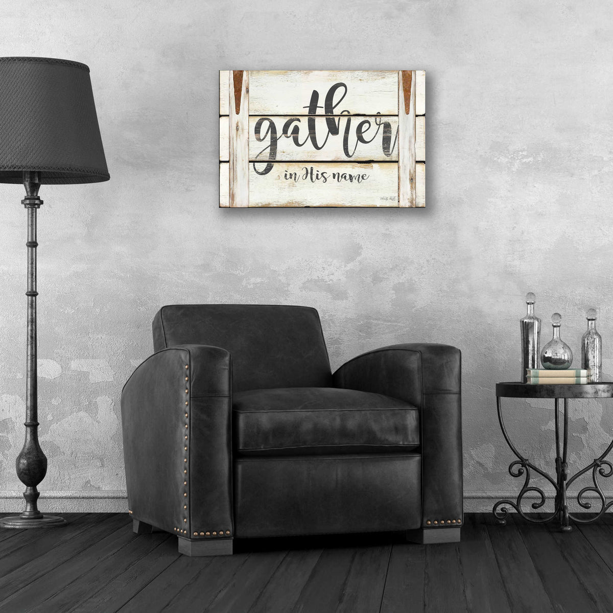 Epic Art 'Gather in His Name' by Cindy Jacobs, Acrylic Glass Wall Art,24x16
