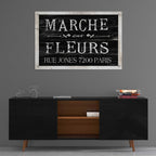 Epic Art 'Fleurs Sign II' by Cindy Jacobs, Acrylic Glass Wall Art,36x24