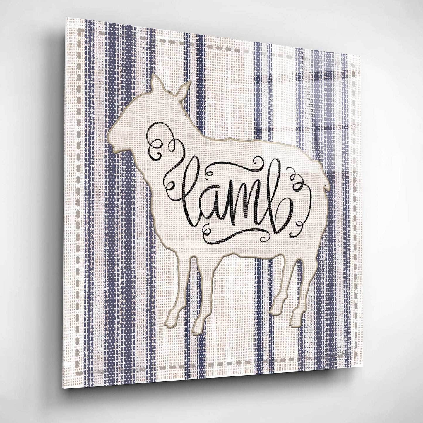 Epic Art 'Lamb' by Cindy Jacobs, Acrylic Glass Wall Art,12x12
