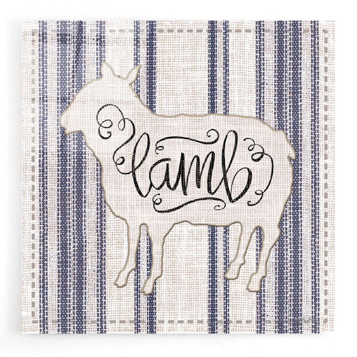 Epic Art 'Lamb' by Cindy Jacobs, Acrylic Glass Wall Art