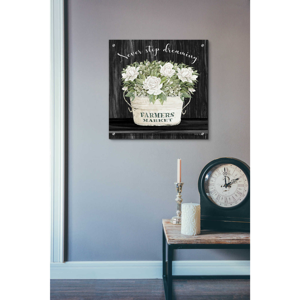 Epic Art 'Never Stop Dreaming' by Cindy Jacobs, Acrylic Glass Wall Art,24x24