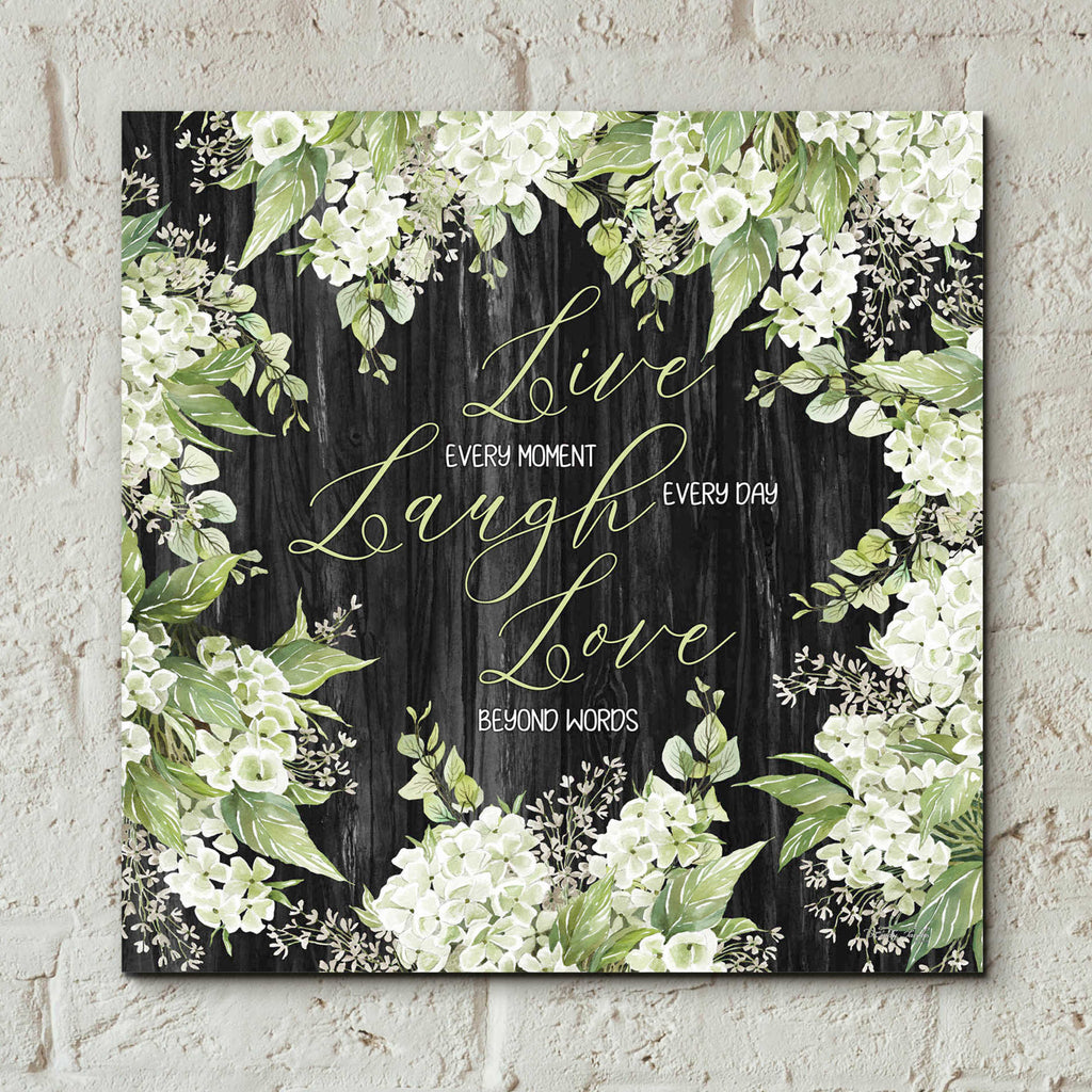 Epic Art 'Live Every Moment' by Cindy Jacobs, Acrylic Glass Wall Art,12x12