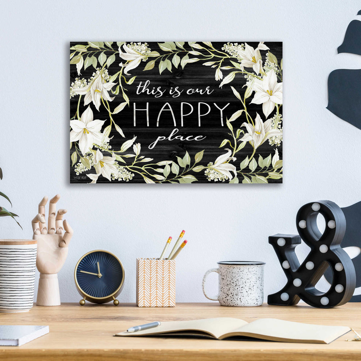 Epic Art 'This is Our Happy Place' by Cindy Jacobs, Acrylic Glass Wall Art,16x12