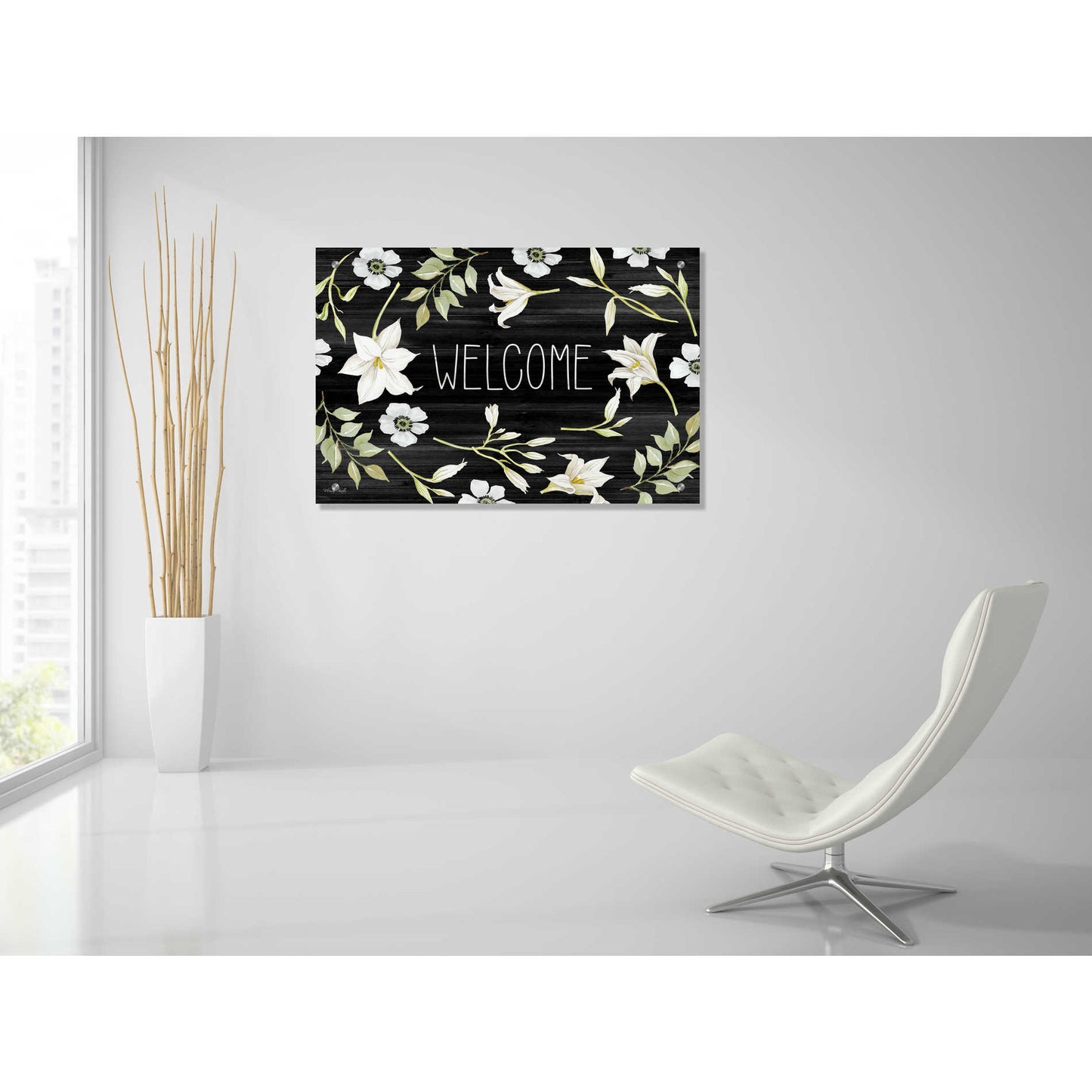 Epic Art 'Welcome Lilies' by Cindy Jacobs, Acrylic Glass Wall Art,36x24