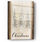 Epic Art 'White Whisper Christmas Trees' by Cindy Jacobs, Acrylic Glass Wall Art