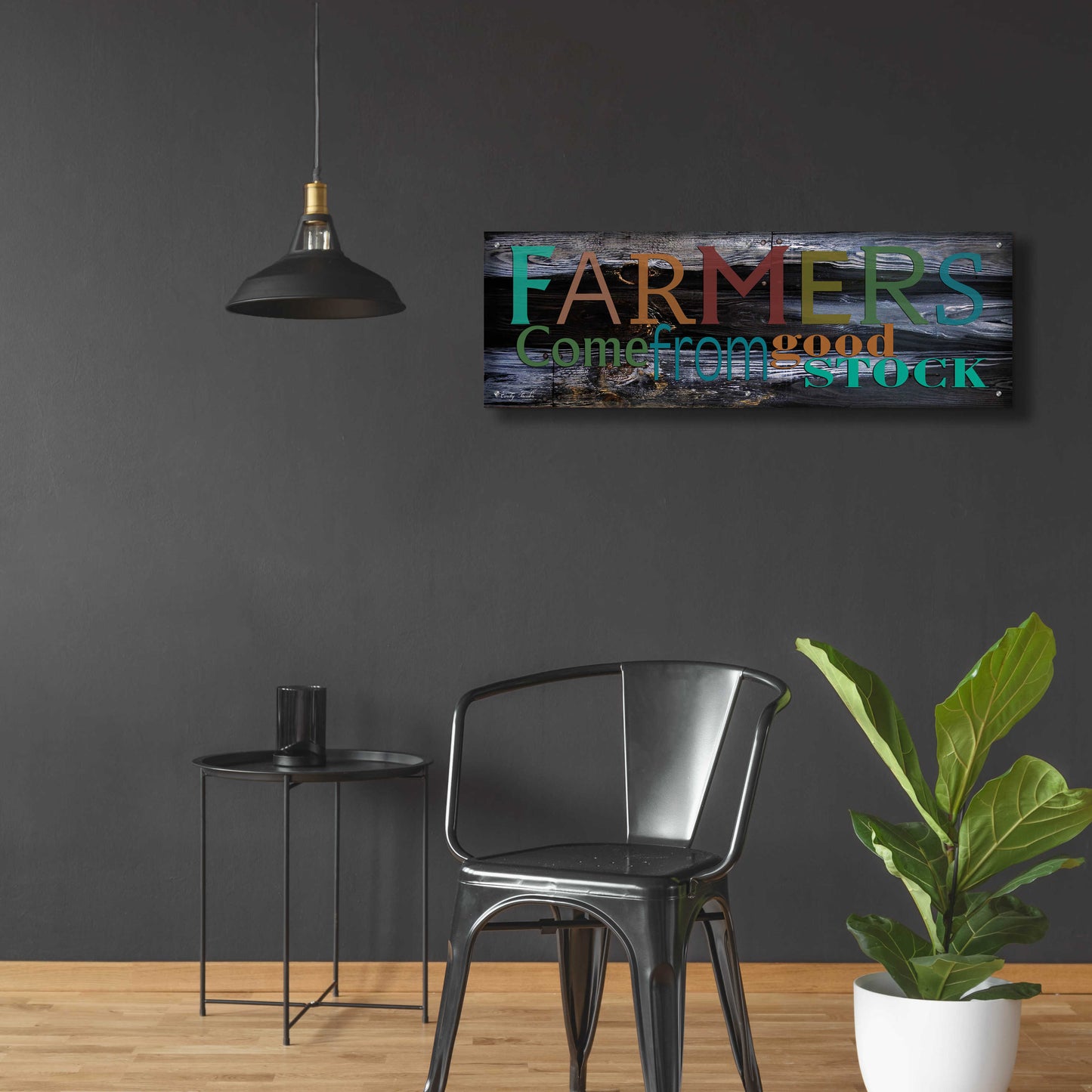 Epic Art 'Farmer's Come from Good Stock' by Cindy Jacobs, Acrylic Glass Wall Art,48x16