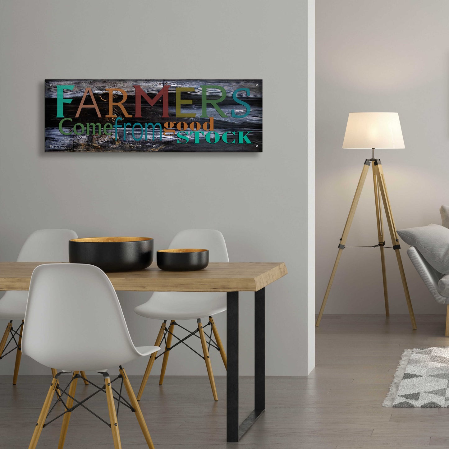 Epic Art 'Farmer's Come from Good Stock' by Cindy Jacobs, Acrylic Glass Wall Art,48x16