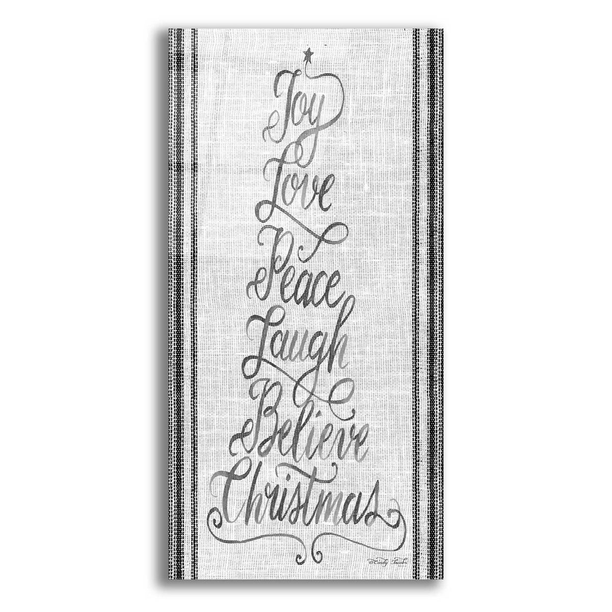 Epic Art 'Christmas Word Tree' by Cindy Jacobs, Acrylic Glass Wall Art