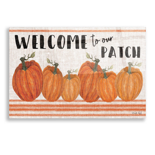 Epic Art 'Welcome to Our Pumpkin Patch' by Cindy Jacobs, Acrylic Glass Wall Art