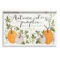Epic Art 'Autumn Skies and Pumpkin Pies' by Cindy Jacobs, Acrylic Glass Wall Art