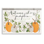 Epic Art 'Autumn Skies and Pumpkin Pies' by Cindy Jacobs, Acrylic Glass Wall Art