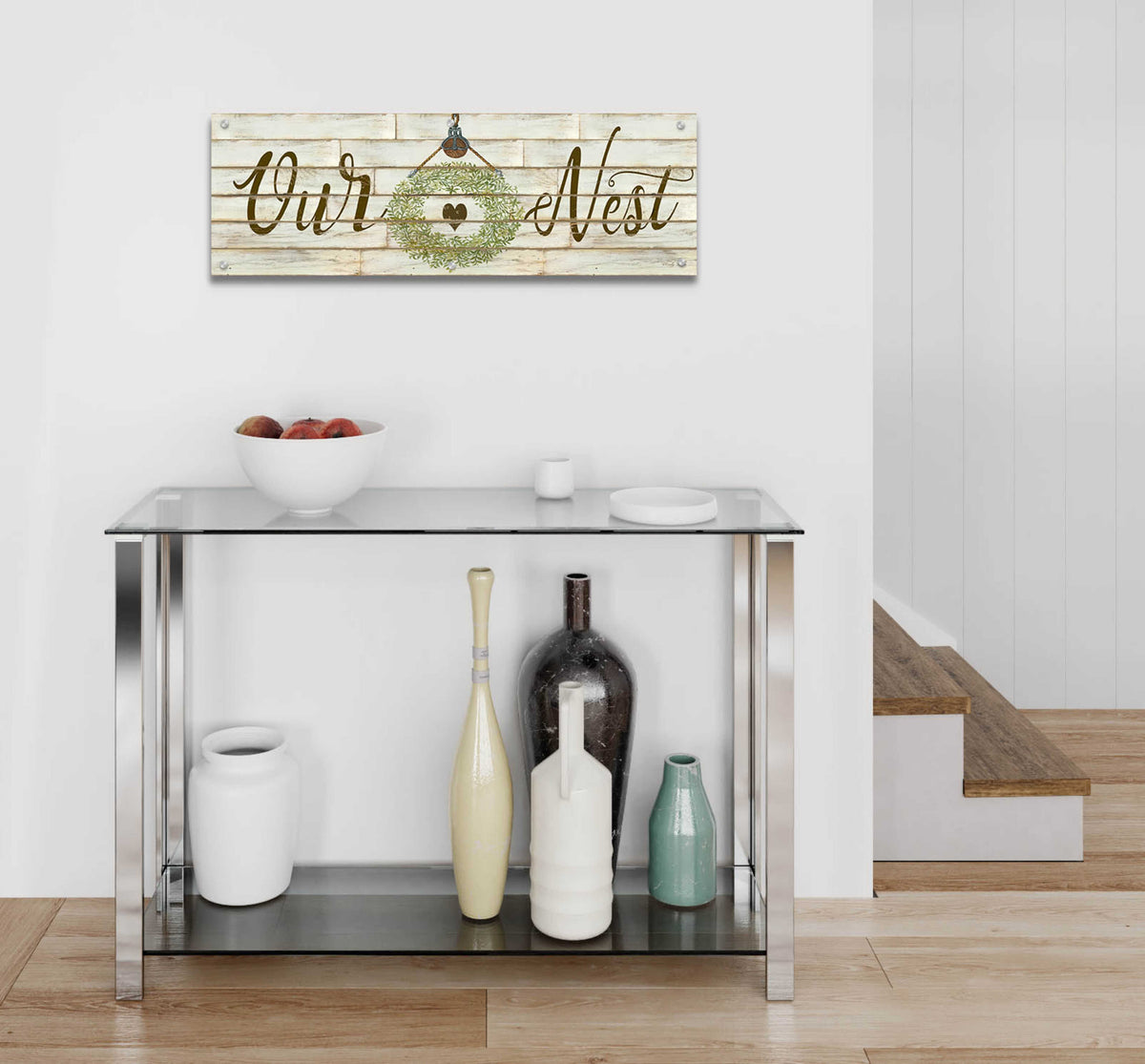 Epic Art 'Our Nest' by Cindy Jacobs, Acrylic Glass Wall Art,36x12