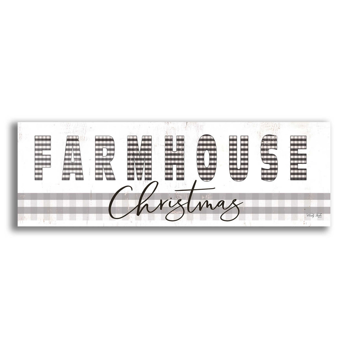 Epic Art 'Farmhouse Christmas' by Cindy Jacobs, Acrylic Glass Wall Art