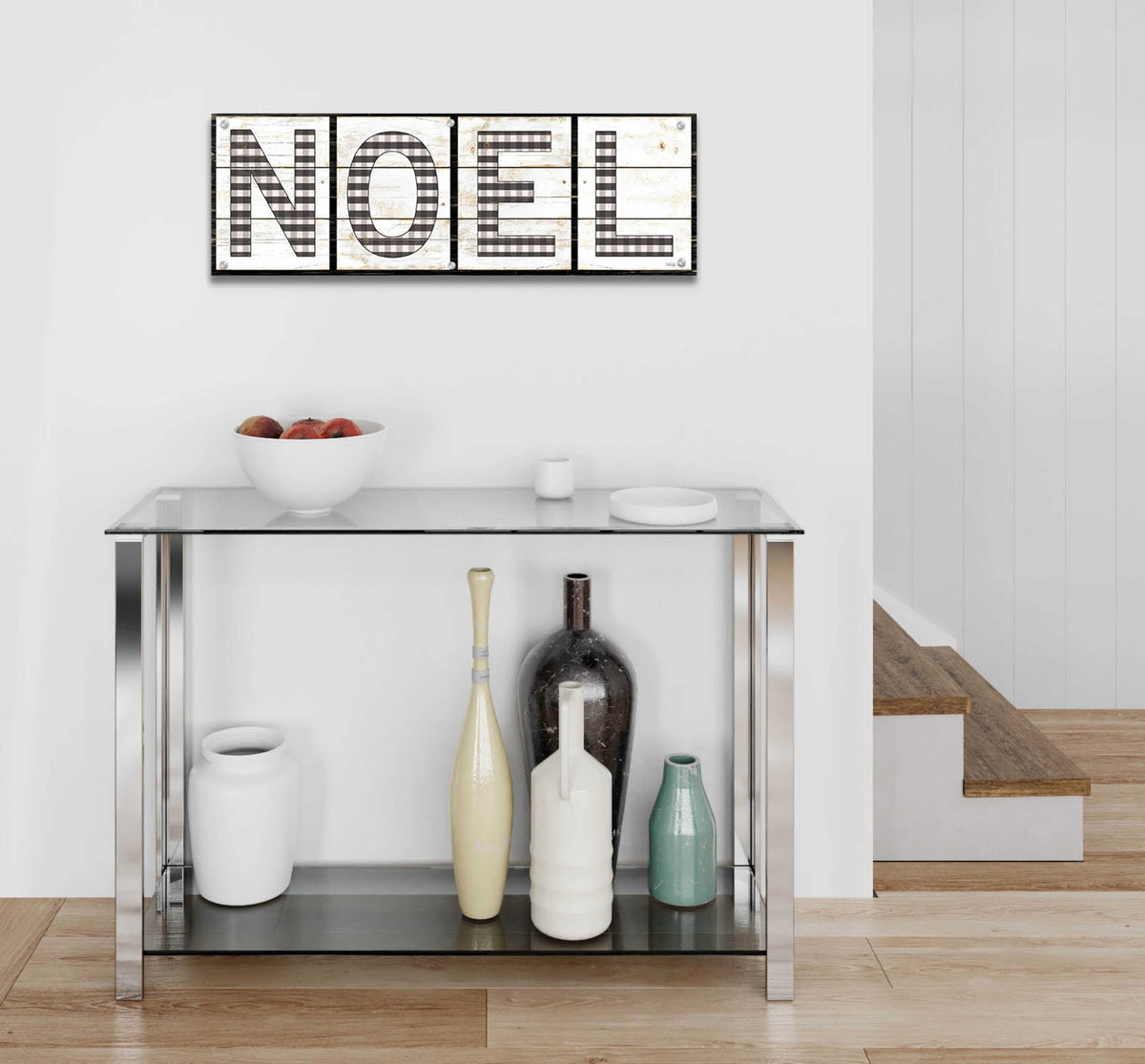 Epic Art 'Noel' by Cindy Jacobs, Acrylic Glass Wall Art,36x12