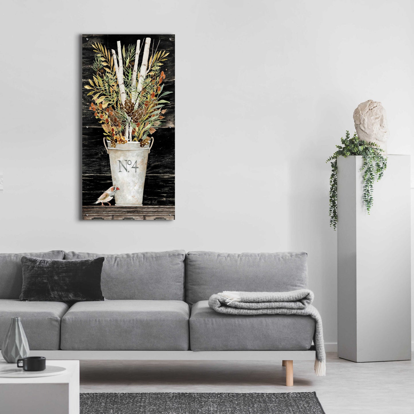 Epic Art 'Fall No. 4 Bouquet' by Cindy Jacobs, Acrylic Glass Wall Art,24x48