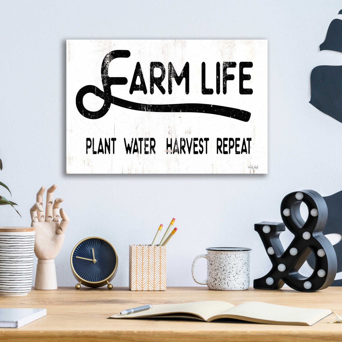 Epic Art 'Farm Life' by Cindy Jacobs, Acrylic Glass Wall Art,16x12