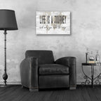 Epic Art 'Life is a Journey' by Cindy Jacobs, Acrylic Glass Wall Art,24x16