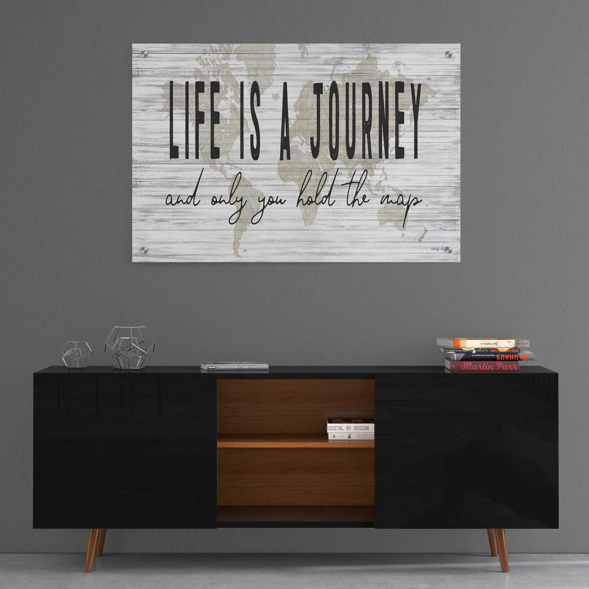 Epic Art 'Life is a Journey' by Cindy Jacobs, Acrylic Glass Wall Art,36x24