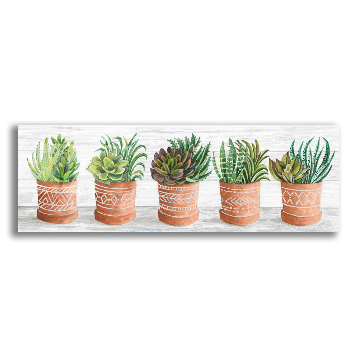 Epic Art 'Terracotta Pots II' by Cindy Jacobs, Acrylic Glass Wall Art