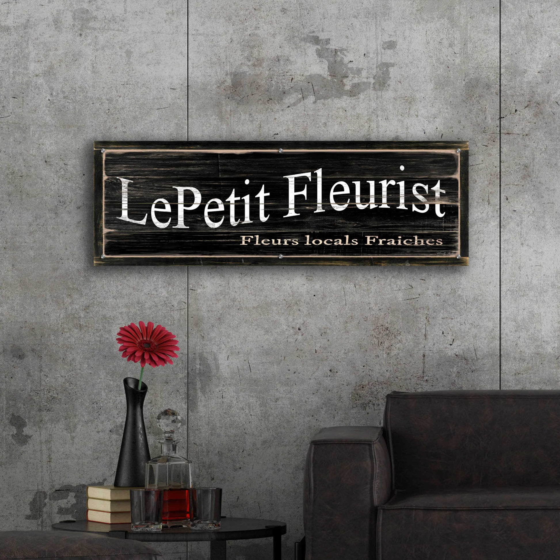 Epic Art 'LePetit Fleurist' by Cindy Jacobs, Acrylic Glass Wall Art,48x16