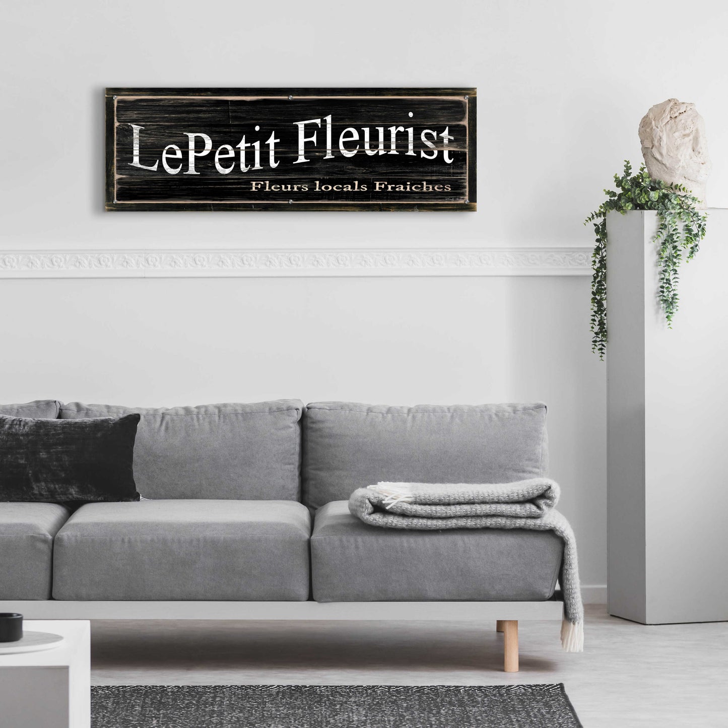 Epic Art 'LePetit Fleurist' by Cindy Jacobs, Acrylic Glass Wall Art,48x16