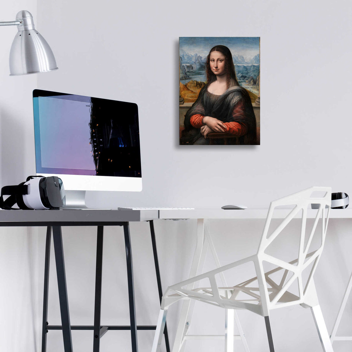 Epic Art 'Mona Lisa Prado' by Leonardo Da Vinci, Acrylic Glass Wall Art,12x16