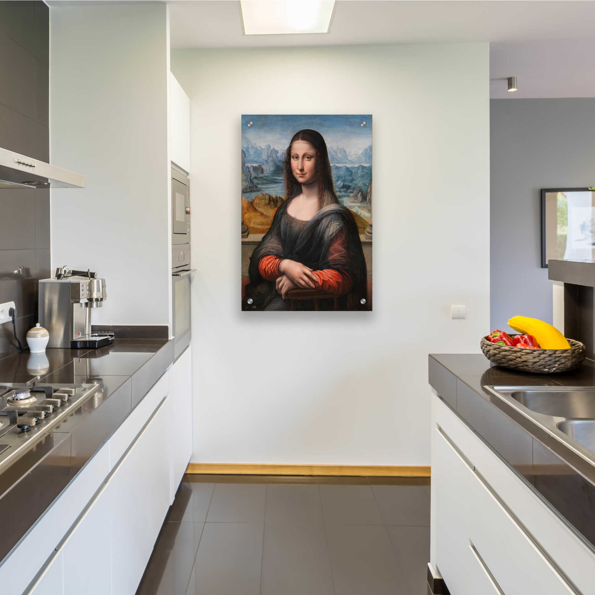 Epic Art 'Mona Lisa Prado' by Leonardo Da Vinci, Acrylic Glass Wall Art,24x36