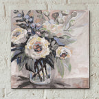 Epic Art 'Delighted Greige' by Jeanette Vertentes, Acrylic Glass Wall Art,12x12
