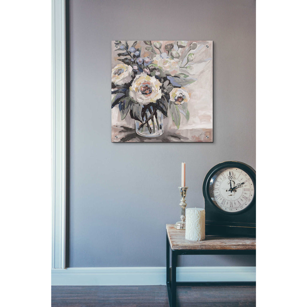 Epic Art 'Delighted Greige' by Jeanette Vertentes, Acrylic Glass Wall Art,24x24