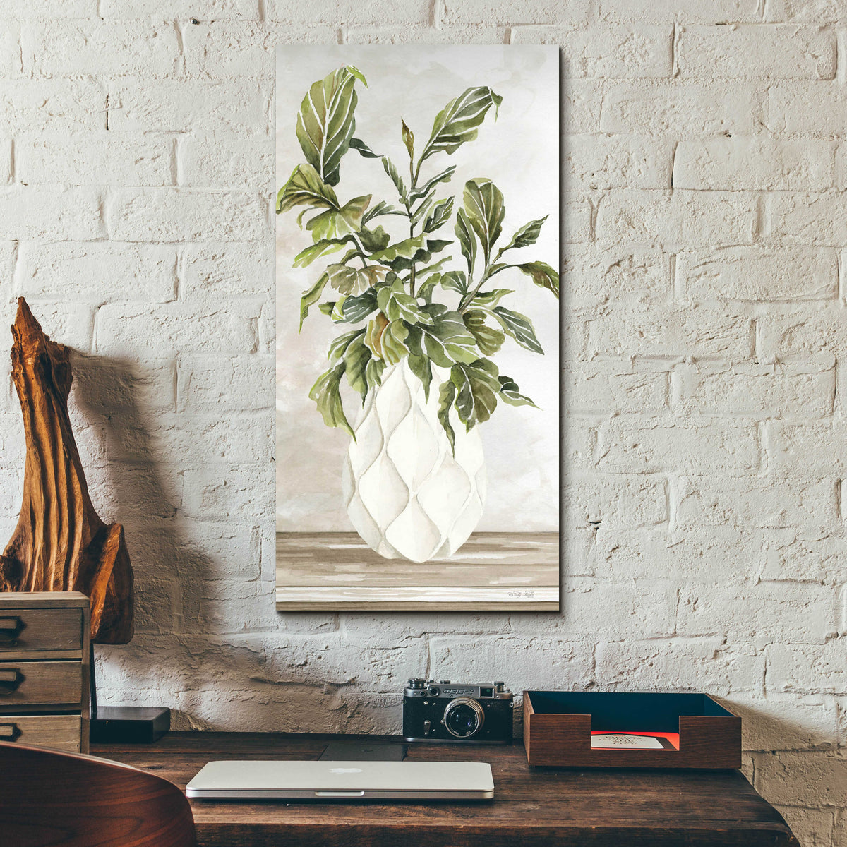 Epic Art 'Simple Beauty I' by Cindy Jacobs, Acrylic Glass Wall Art,12x24