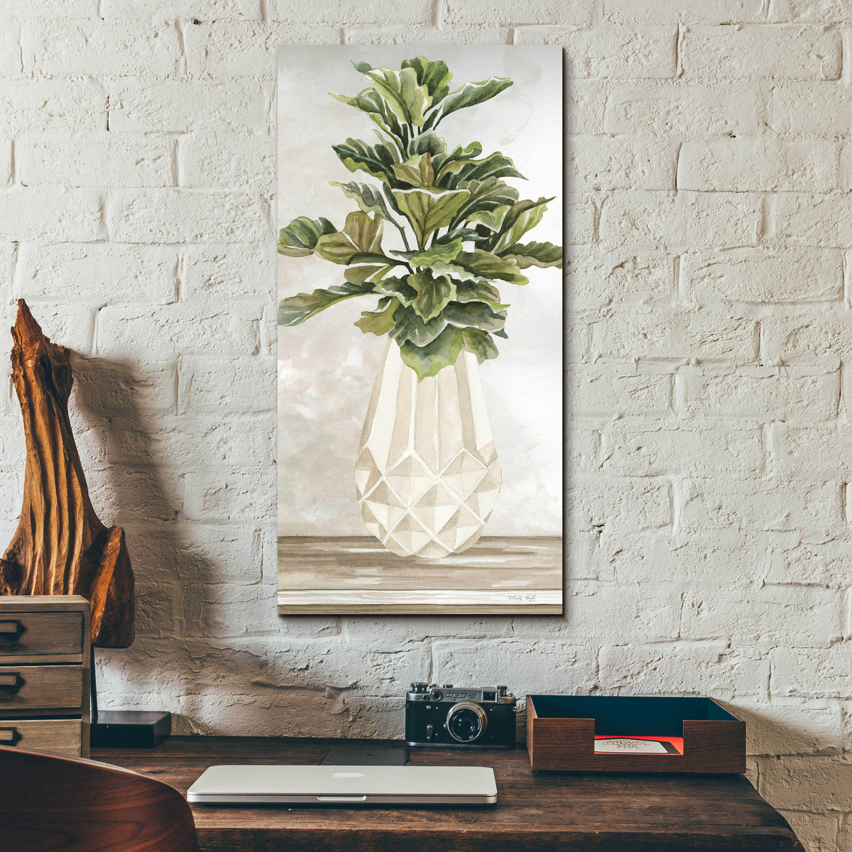 Epic Art 'Simple Beauty II' by Cindy Jacobs, Acrylic Glass Wall Art,12x24