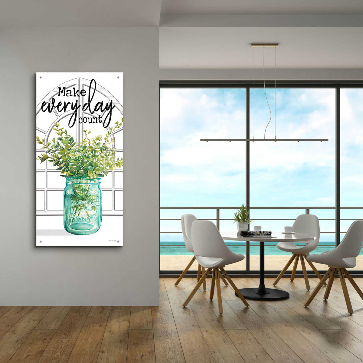 Epic Art 'Make Every Day Count' by Cindy Jacobs, Acrylic Glass Wall Art,24x48