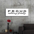 Epic Art 'Proud Military Family' by Cindy Jacobs, Acrylic Glass Wall Art,48x16