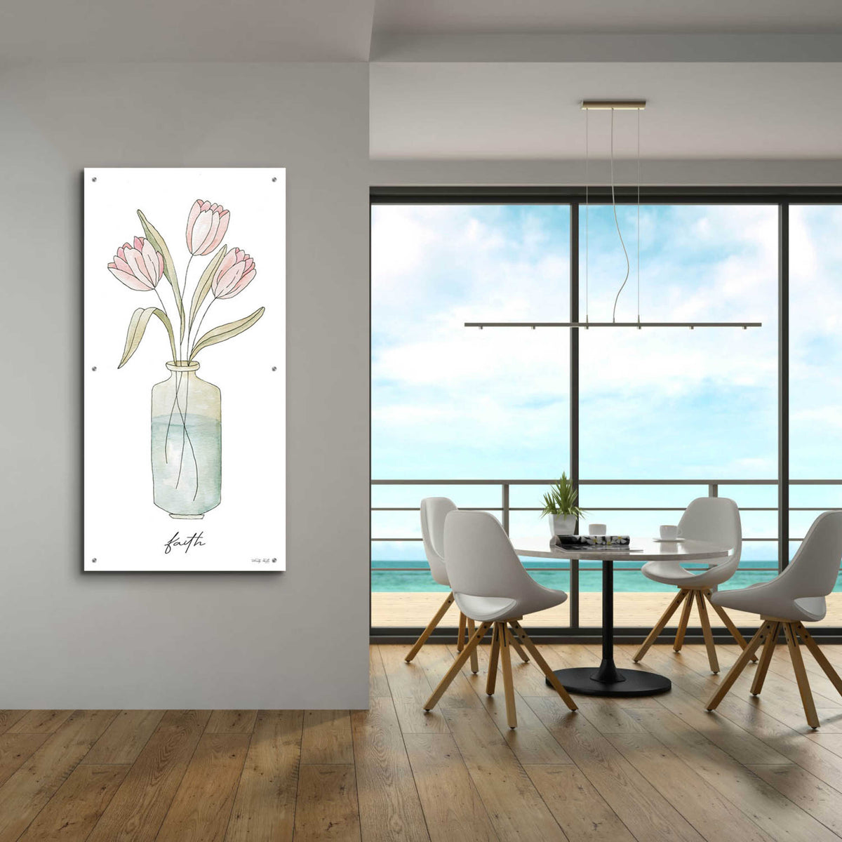 Epic Art 'Faith' by Cindy Jacobs, Acrylic Glass Wall Art,24x48