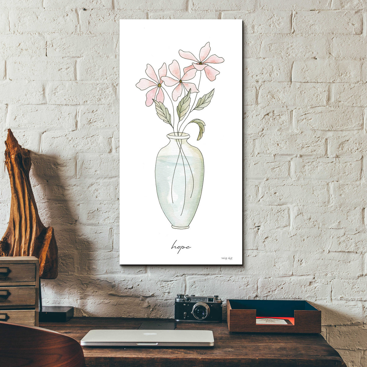 Epic Art 'Hope' by Cindy Jacobs, Acrylic Glass Wall Art,12x24