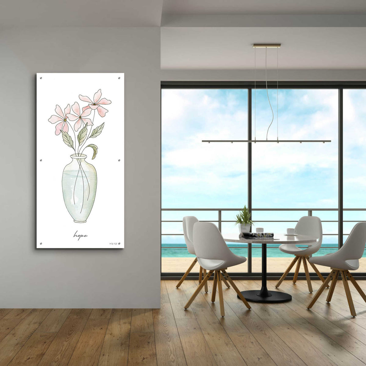 Epic Art 'Hope' by Cindy Jacobs, Acrylic Glass Wall Art,24x48