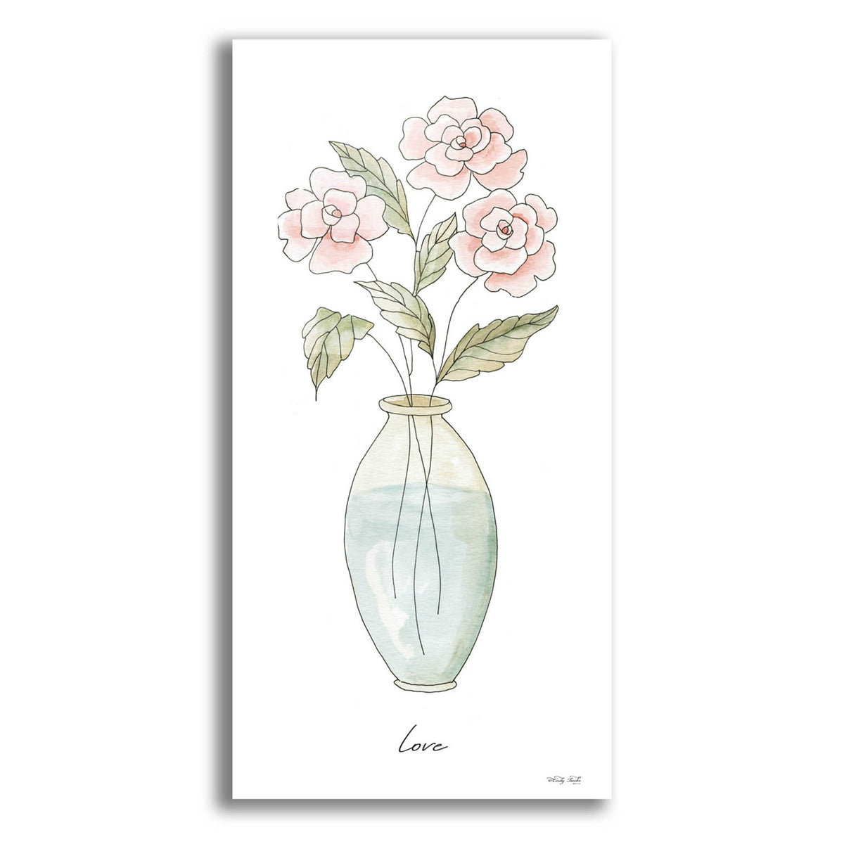 Epic Art 'Love' by Cindy Jacobs, Acrylic Glass Wall Art