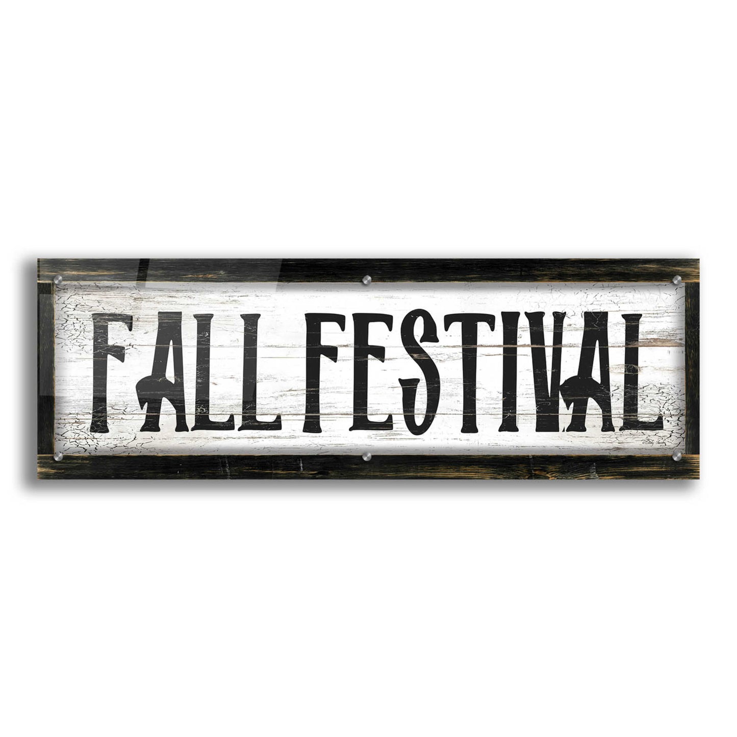 Epic Art 'Fall Festival' by Cindy Jacobs, Acrylic Glass Wall Art,36x12