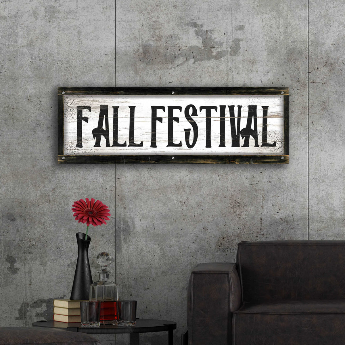 Epic Art 'Fall Festival' by Cindy Jacobs, Acrylic Glass Wall Art,48x16