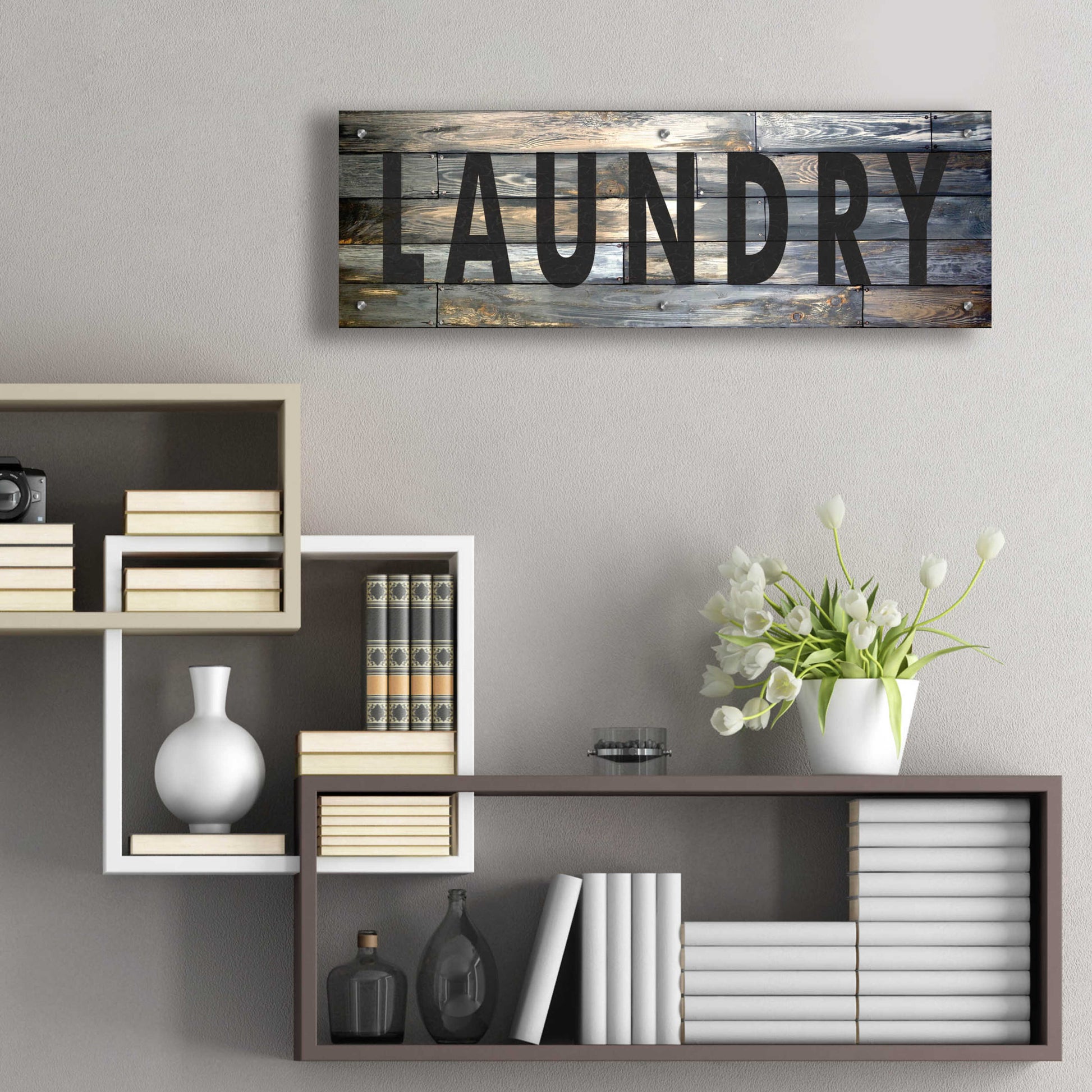 Epic Art 'Laundry' by Cindy Jacobs, Acrylic Glass Wall Art,36x12