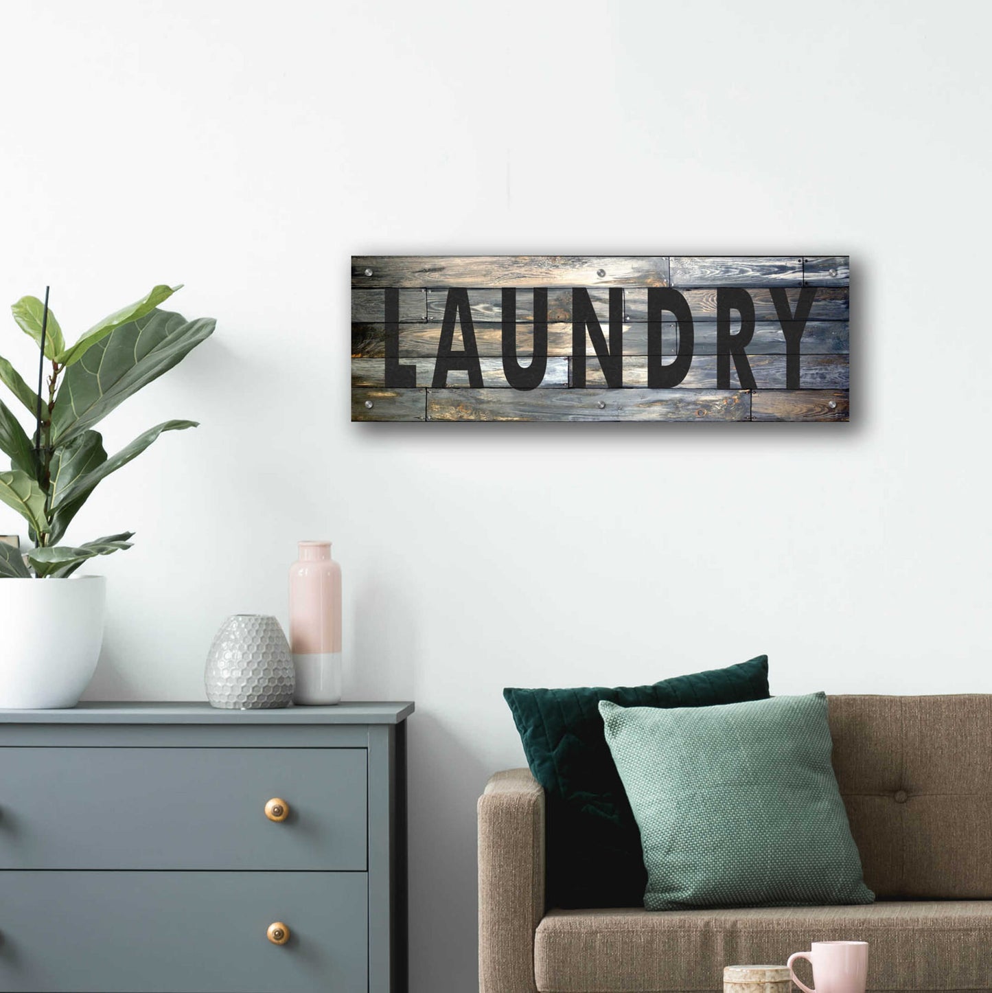 Epic Art 'Laundry' by Cindy Jacobs, Acrylic Glass Wall Art,36x12