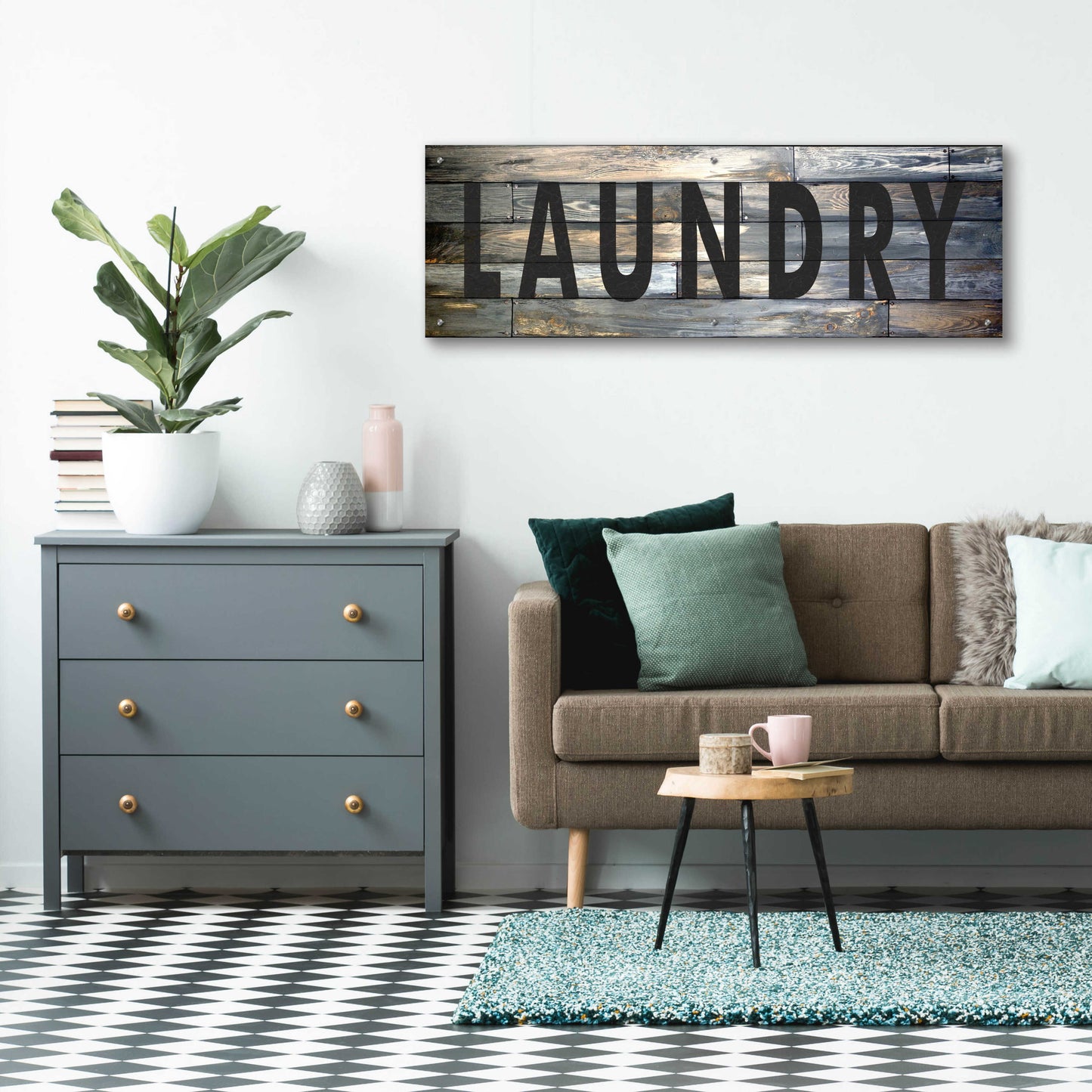 Epic Art 'Laundry' by Cindy Jacobs, Acrylic Glass Wall Art,48x16