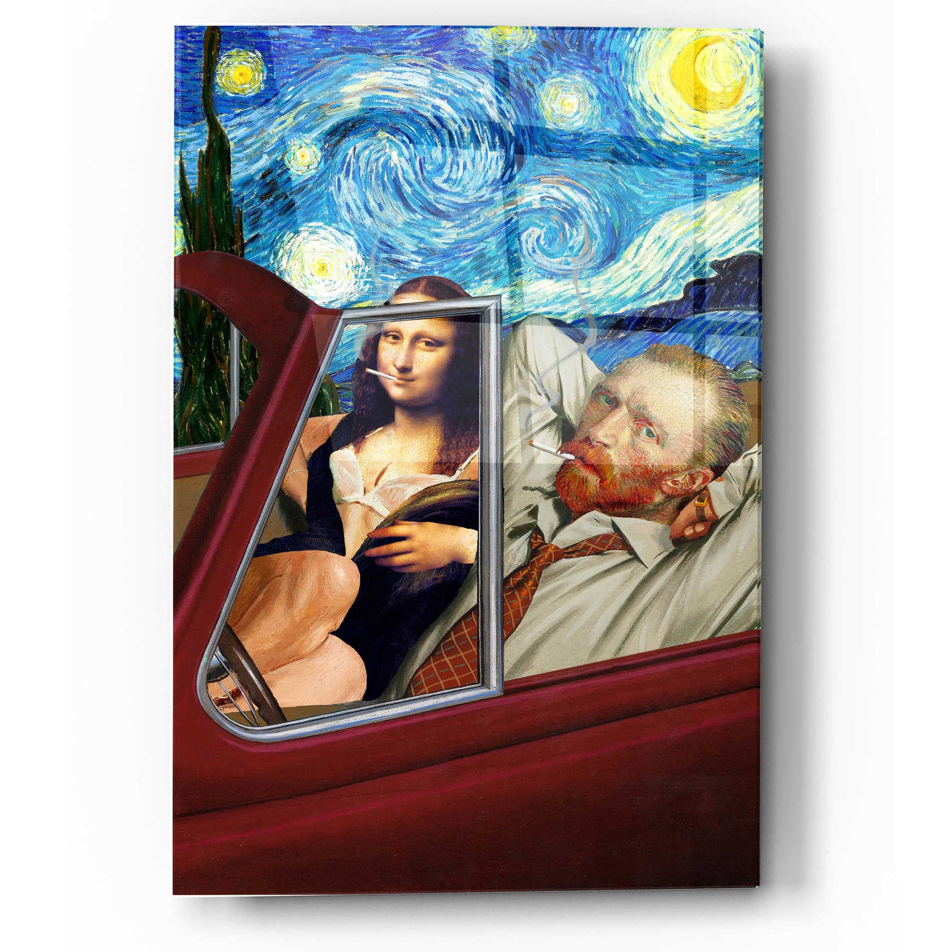 Epic Art 'Starry Night' by Barry Kite, Acrylic Glass Wall Art,12x16