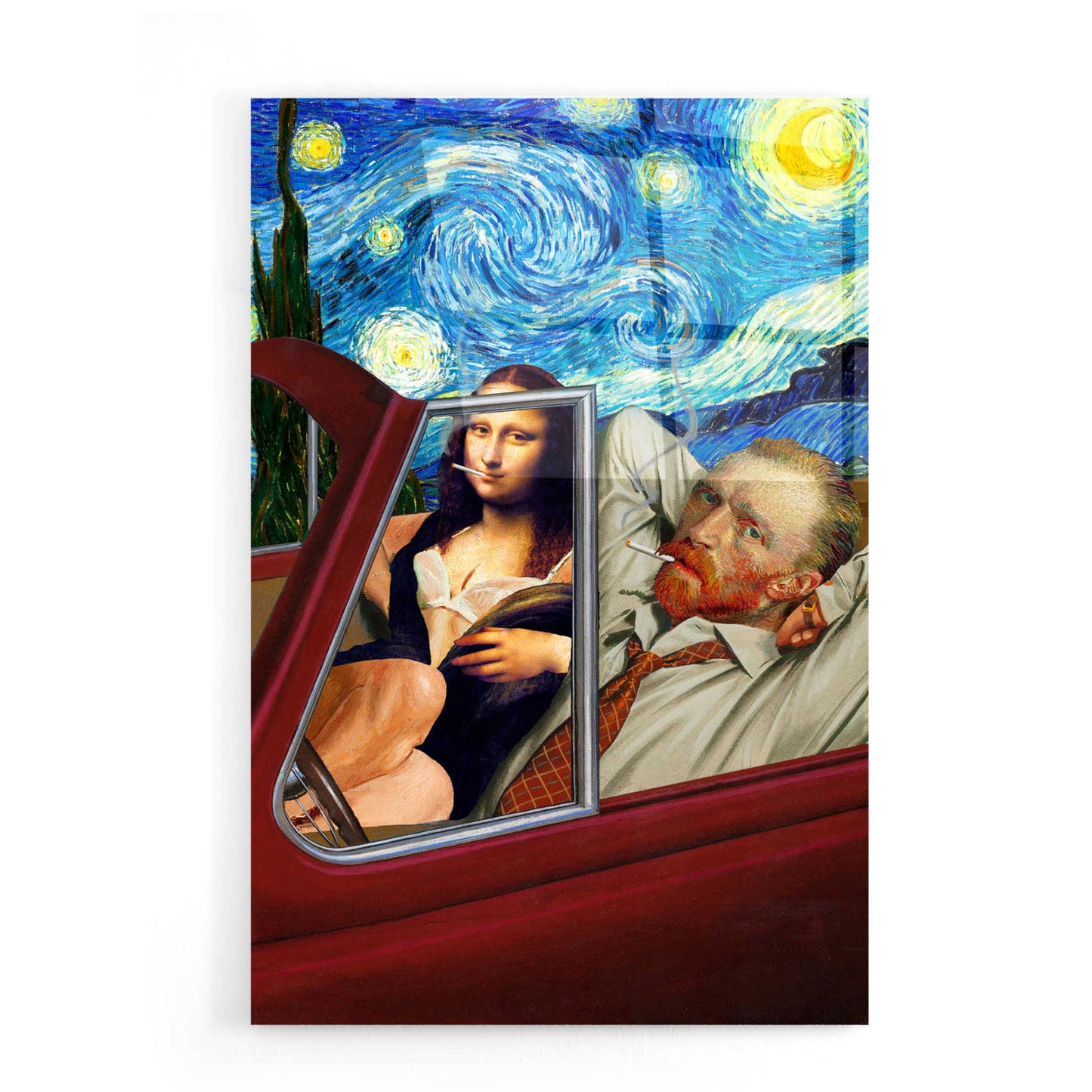 Epic Art 'Starry Night' by Barry Kite, Acrylic Glass Wall Art,16x24