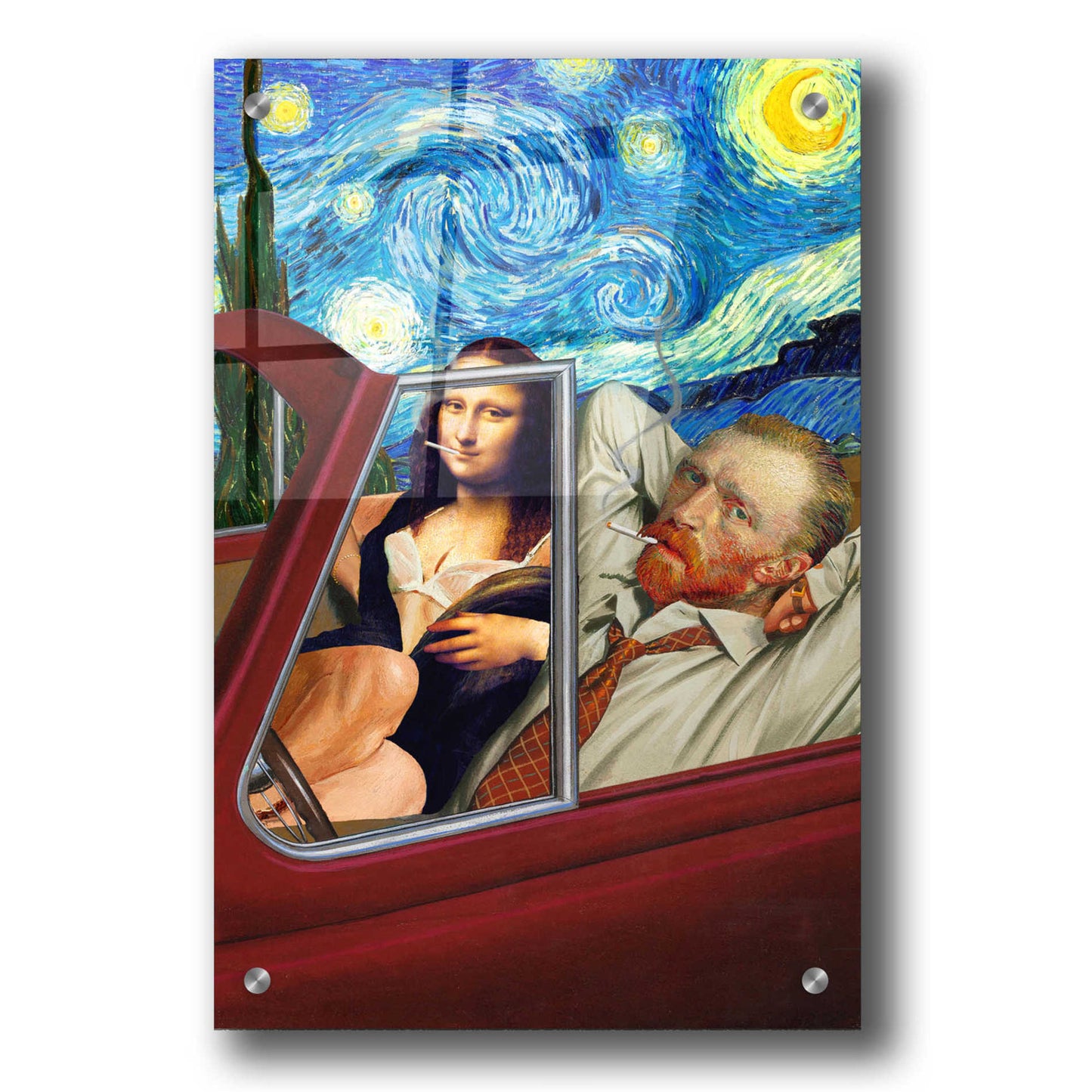 Epic Art 'Starry Night' by Barry Kite, Acrylic Glass Wall Art,24x36