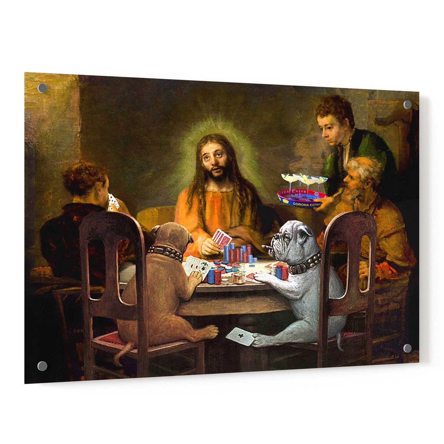 Epic Art 'Dogs Going to Hell' by Barry Kite, Acrylic Glass Wall Art,36x24