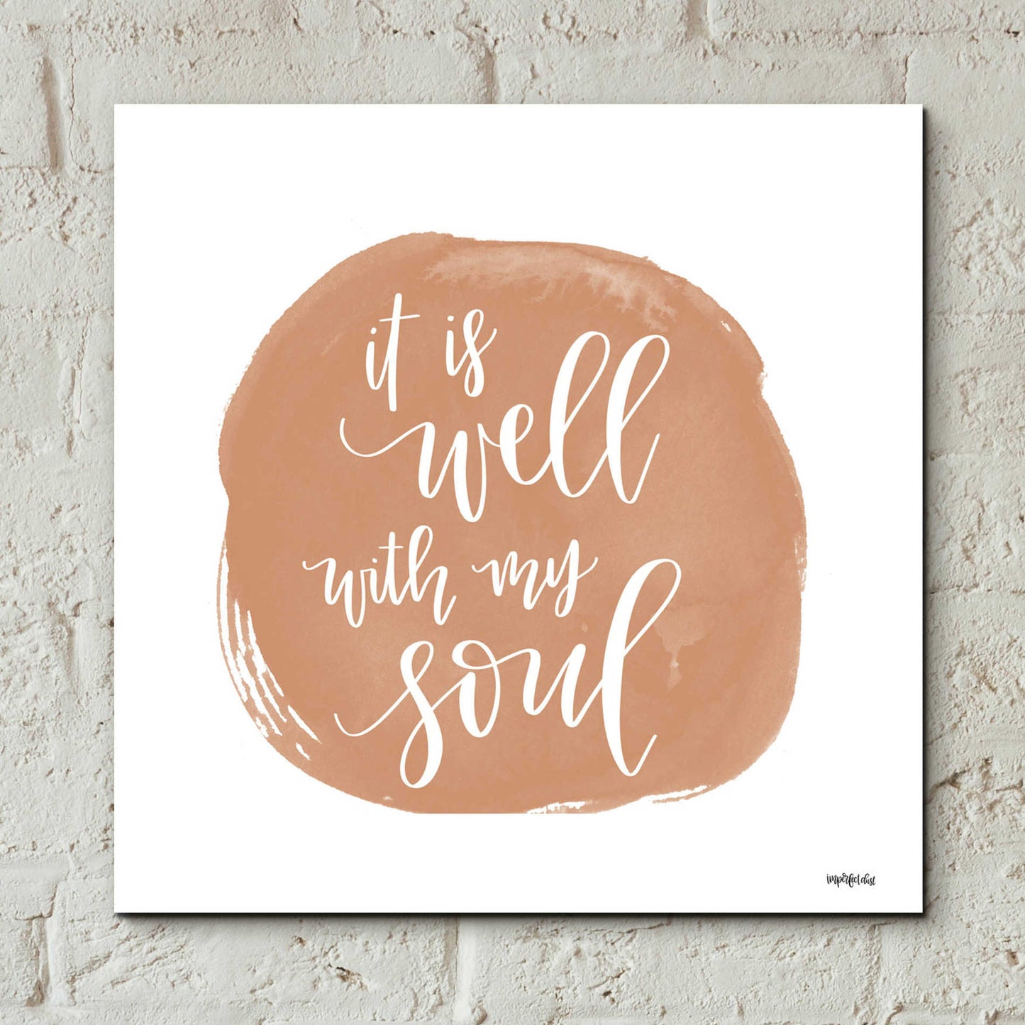 Epic Art 'It is Well With My Soul Square' by Imperfect Dust, Acrylic Glass Wall Art,12x12