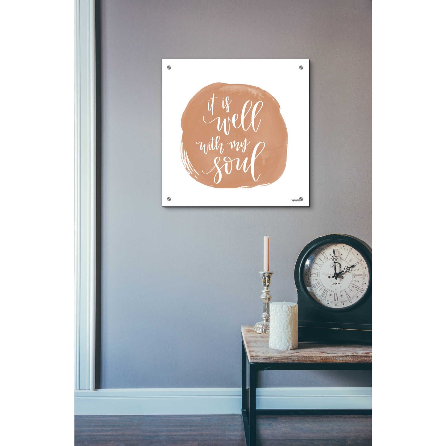 Epic Art 'It is Well With My Soul Square' by Imperfect Dust, Acrylic Glass Wall Art,24x24