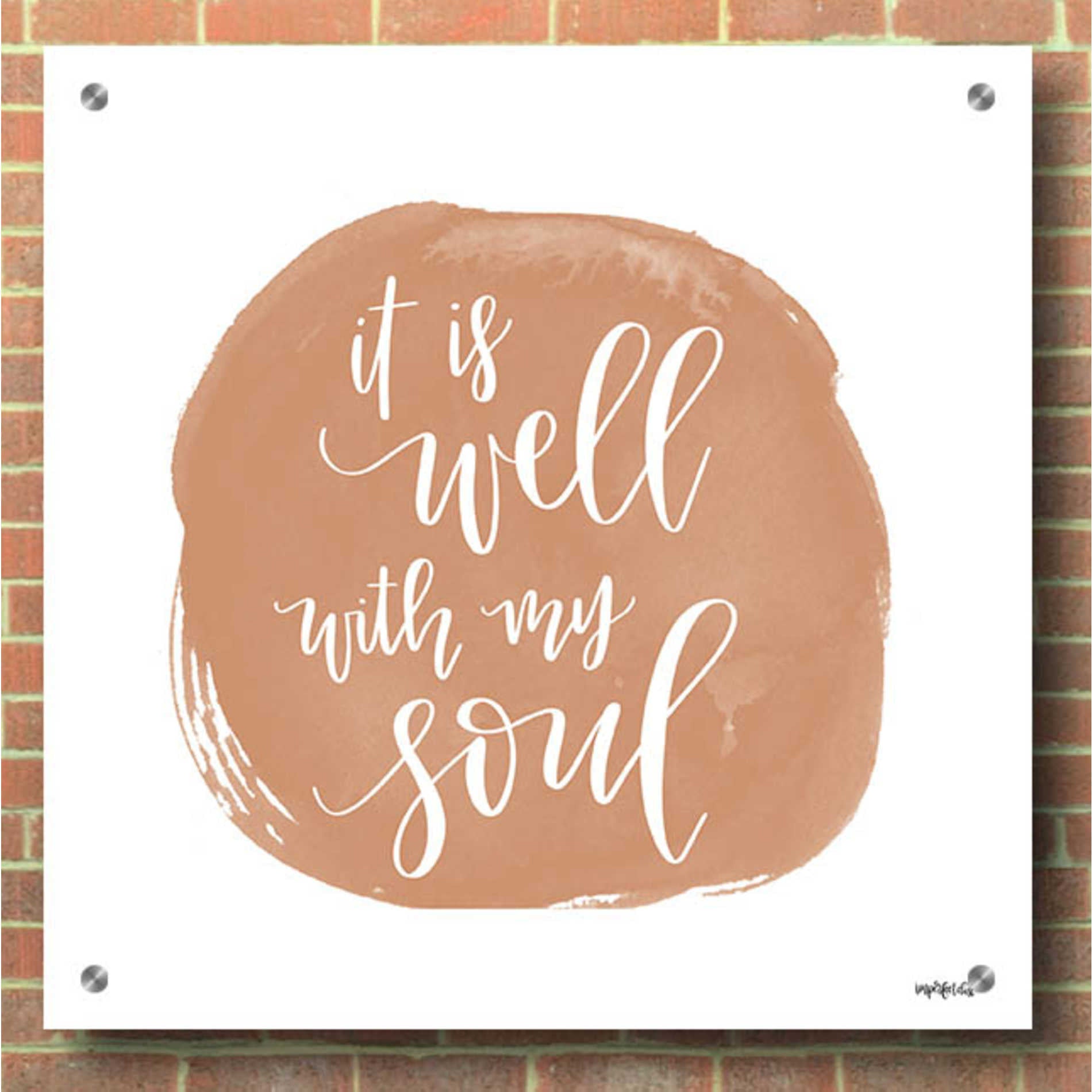 Epic Art 'It is Well With My Soul Square' by Imperfect Dust, Acrylic Glass Wall Art,36x36